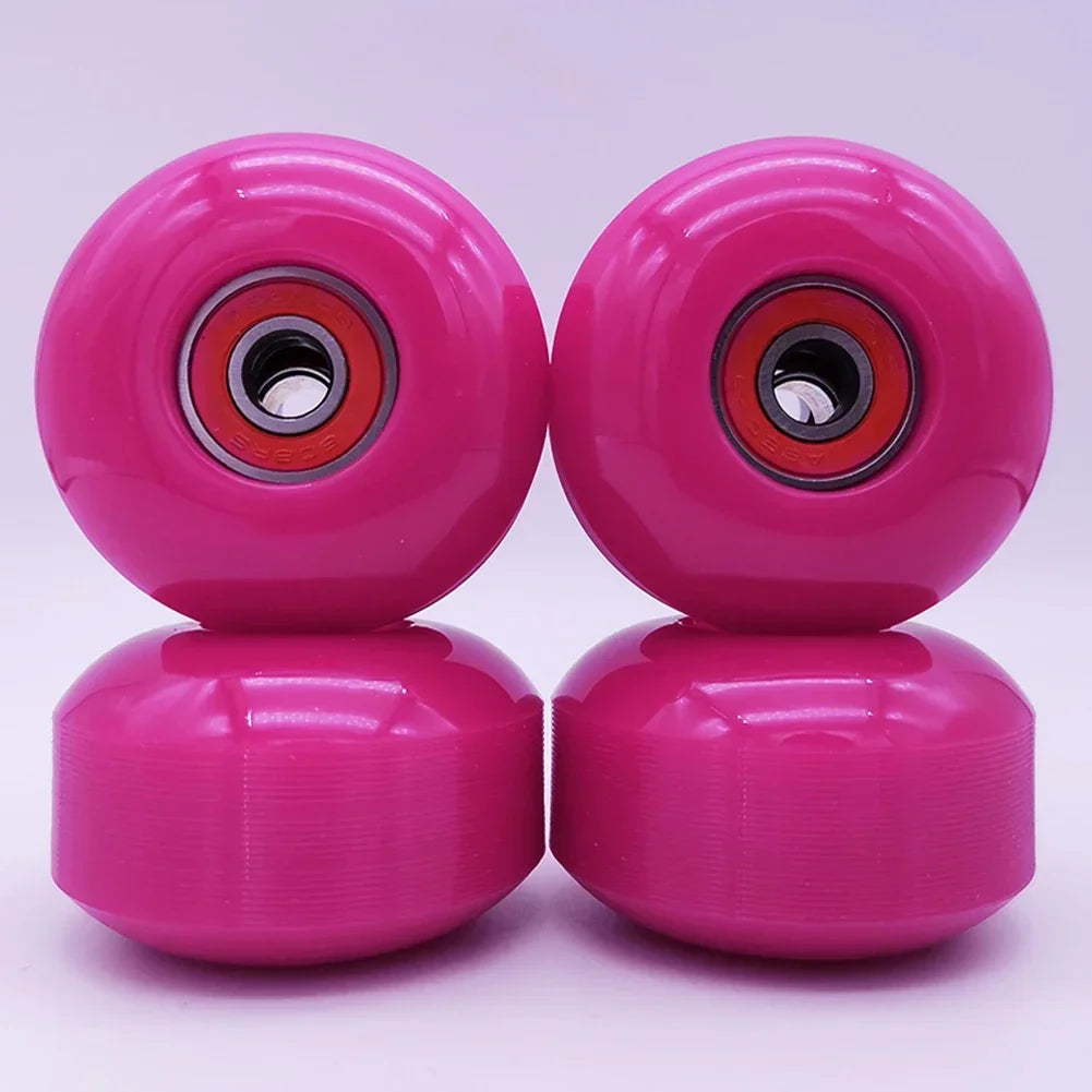 4Pcs Skateboard Wheels With Bearing 52x32mm 95A Soft Longboard Skateboard Wheels ABEC-9 Bearing Roller Skating Accessories Parts