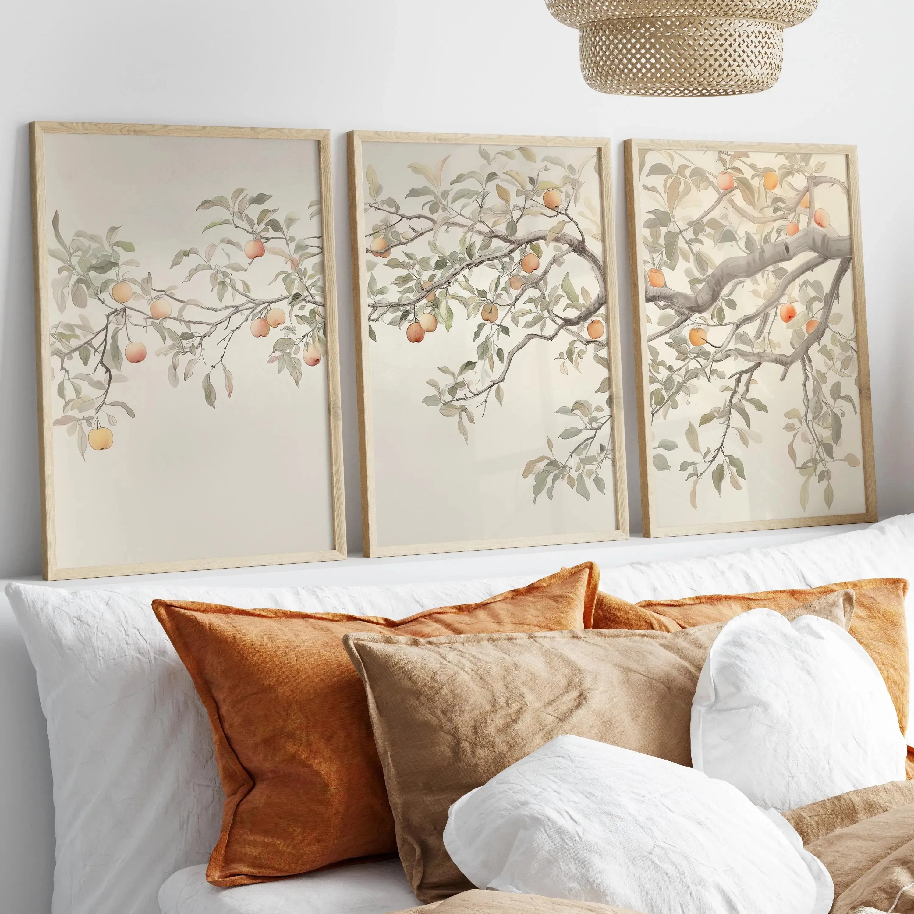 Bohemian Abstract Floral Canvas Printing Spring Wildflower Plant Wall Art Posters for Modern Living Room Bedroom Home Decor