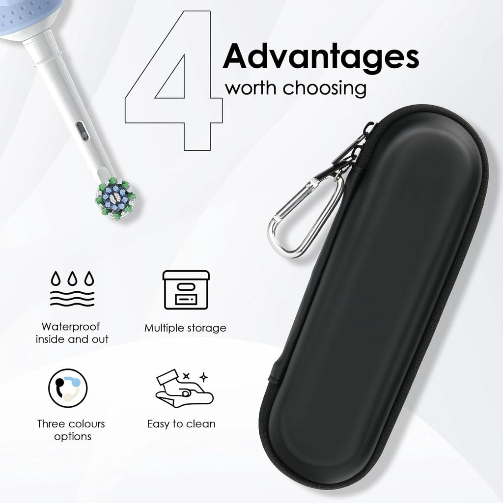 Electric Toothbrush Case For Oral B / Oral-B Pro / Philips Sonicare / Aquasonic, Shockproof,Waterproof,Compact Storage Bag