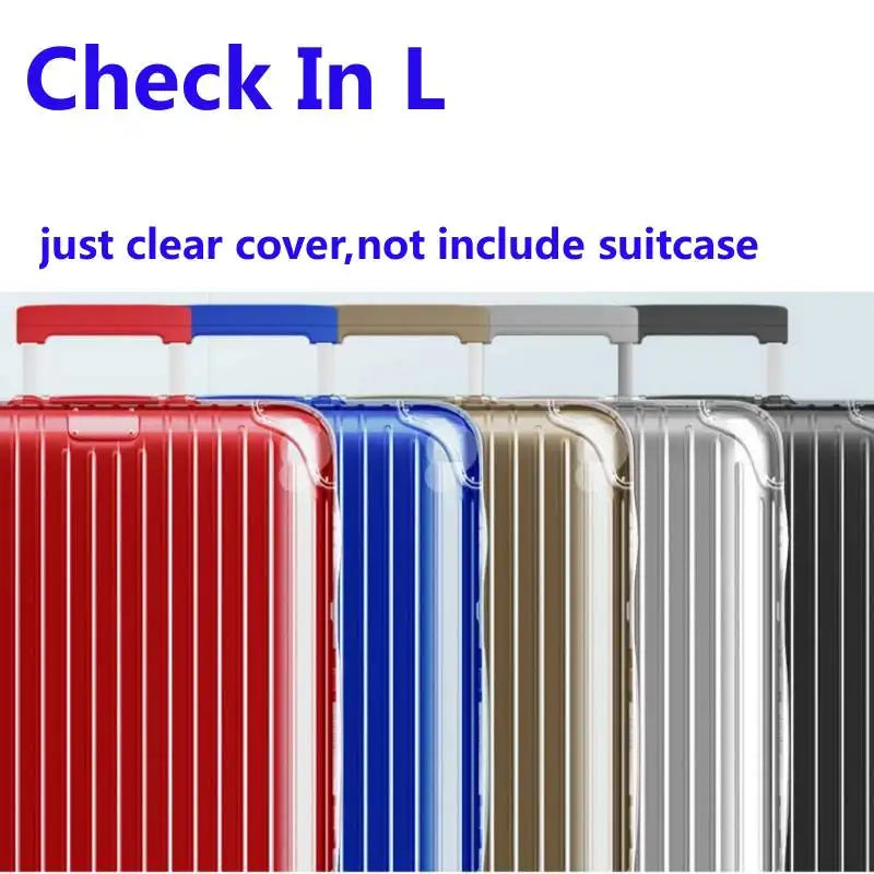 Clear Cover For Rimowa Essential with Zipper High Quality Suitcase Protector Customized Luggage Covers for 20"22"26"28"30"33"