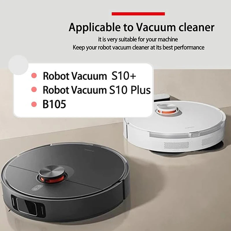For Xiaomi S10+/S10 Plus B105 Robot Vacuum Accessories Main Brush HEPA Filter Side Brush Mop Cloth Replacement Parts