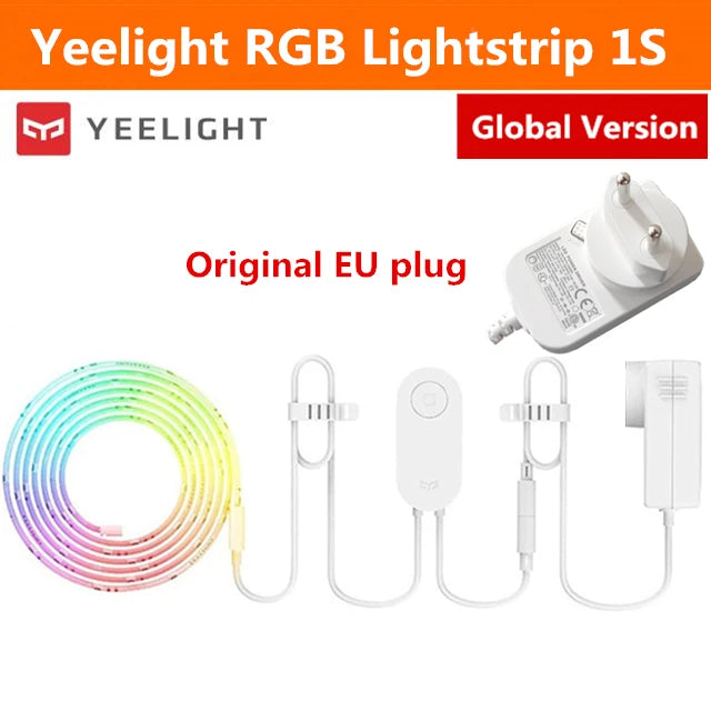 Global version Yeelight Aurora Smart Light Strip 1S RGB Colorful WiFi 2M To 10M 60 LED LightStrip Remote Control For APP Homekit