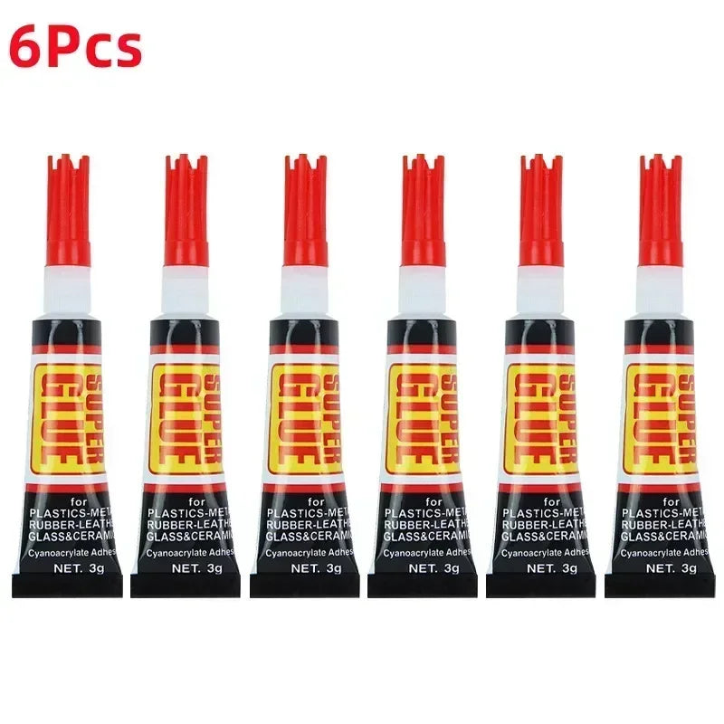 Liquids Transparent Epoxy Resin Super Strong Instant Glue Wood Rubber Metal Cyanoacrylate Adhesive Stationery Shop 502 1/3/6/12