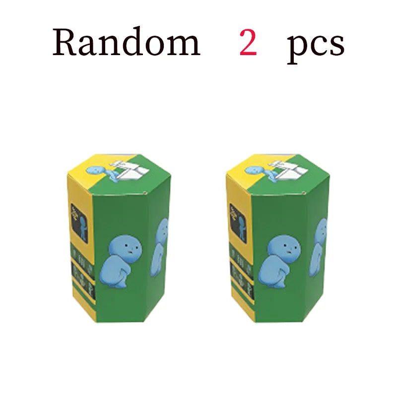 4 Multiple Series Noctilucent Green Doll Blind Mystery Box Action Figures Decoration Desktop Model Toy For Gift Surprise