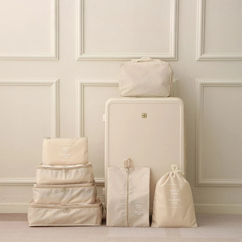 Clothing Storage Bag Travel Supplies Sub Packaging Bag Multifunctional Luggage Sorting Bag 7-piece Set Folding Storage Bag