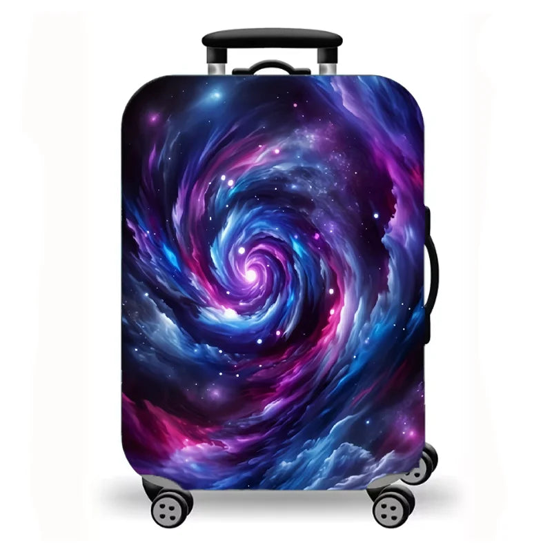Luggage Cover, Galaxy Space Print Stretch Suitcase Protector for Travel, 10 Styles Universe Nebula Art