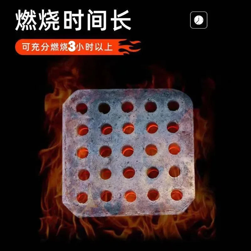 Outdoor Quick Burning Barbecue Carbon Household Smokeless Charcoal Heat-resistant and Flammable Ignition Charcoal D7O4Z5