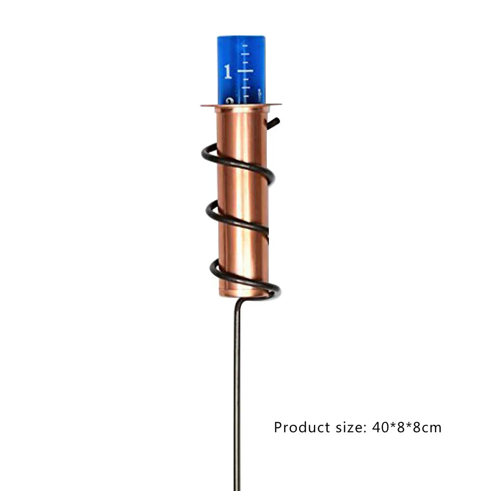 Accurate Rain Gauge Large Capacity Spiral Rain Gauge Rain Falling Measuring Instrument for Garden Lawn