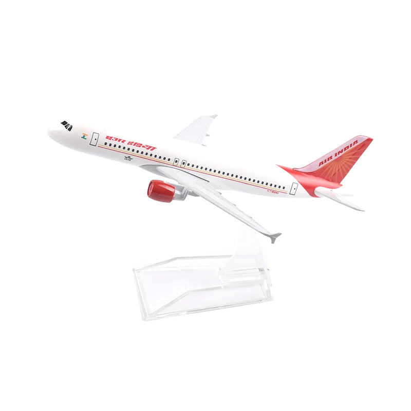 JASON TUTU 16cm AIR INDIA A320 Airways Airplane Model Airplane Diecast Metal 1/400 Scale Planes