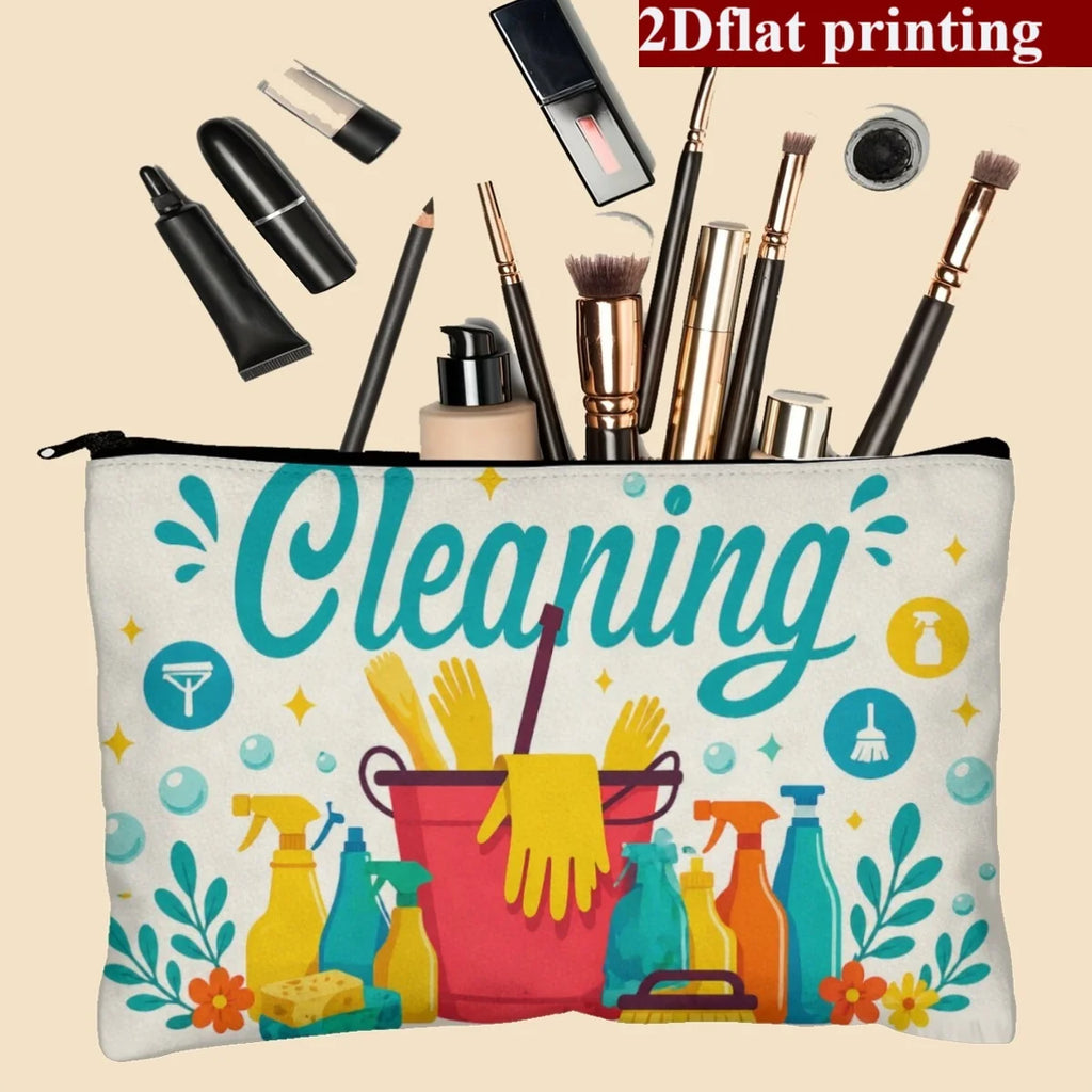 Printed storage bags are suitable for various household storage needs, including cosmetics, medicines, stationery, and hair clip