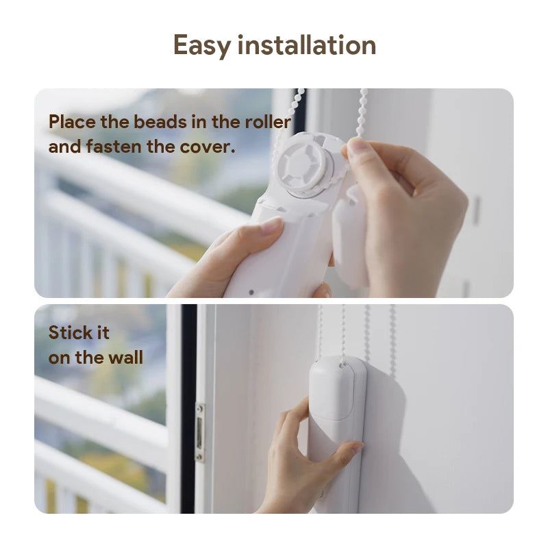 Bluetooth Smart Roller Blind Curtain Robot Type C Port Use for Tuya Smart Life Remote Control Google Alexa Siri Voice Control