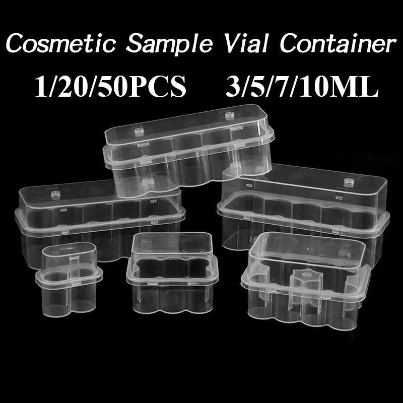 3/5/7/10mL Vial Storage Case Mini Vial Storage Box Transparent Storage Case Peptide Vial Organizer Refrigerator Organizer