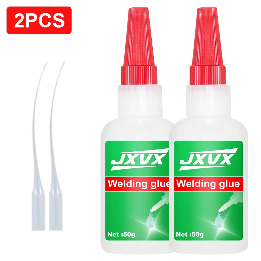 50g High Strength Oil-Based Glue for Welding - General Purpose Super Glue, Instant Adhesive Super Glue Powerful and Fast for Resin, Ceramics, Metal, Glass, Plastic, Wood, Super Glue