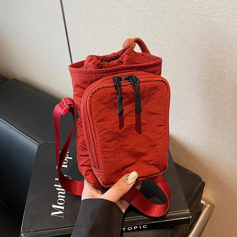 Trendy Waterproof Crossbody Bag for Yoga Running Sports Outdoor Portable Bottle Phone Shoulder Pack