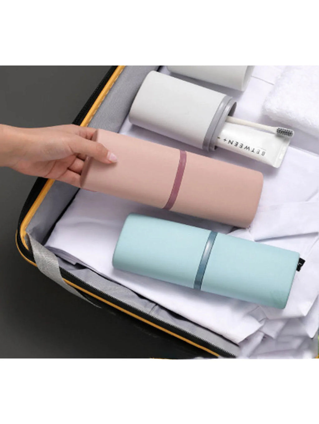 200-300ml Antibacterial Travel Toothbrush Cup, Portable Storage Box for Home, Camping and Student Daily Use.