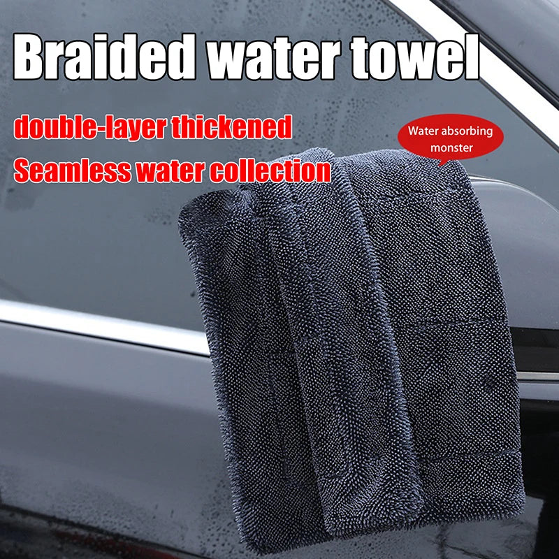 Car Wash Towel Microfiber Single/Double-Sided Ultra Absorbent Car Wash Cloth Cleaning Drying Towel Washing Car Cleaning Tool