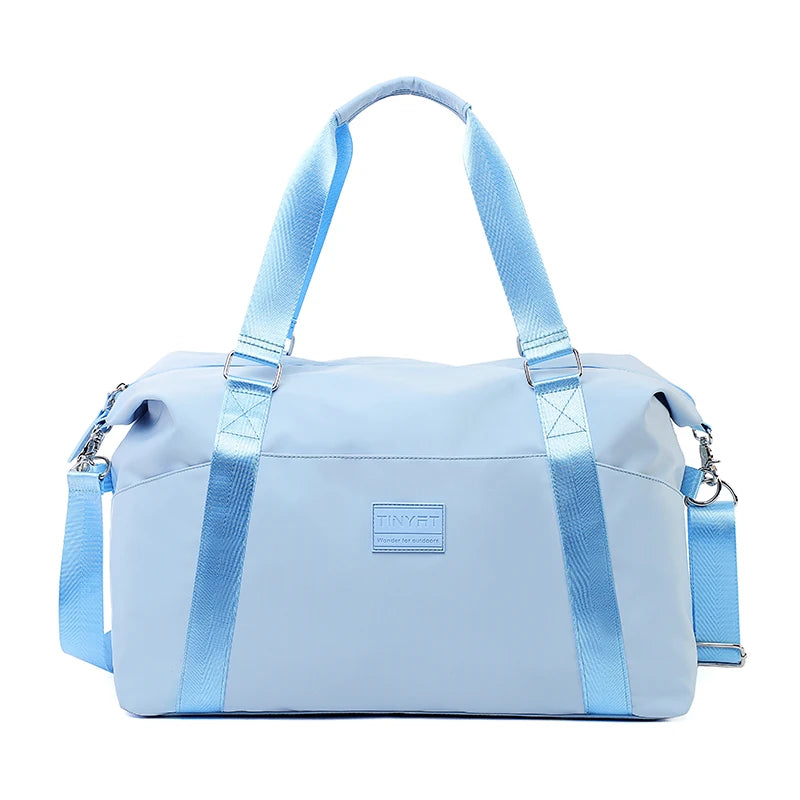 TINYAT Women's Waterproof Travel Bag Material Large Capacity Lightweight Handbag Travel Camping Outing Luggage Bag