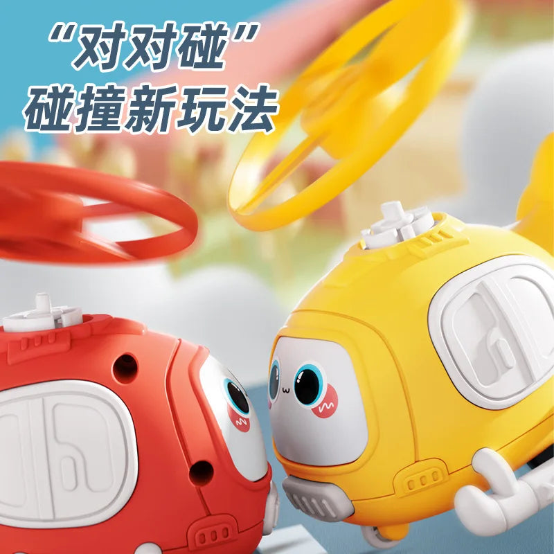 Shooting bamboo dragonfly airplane toy, inertia rebound car, boy collision frisbee car, helicopter toy