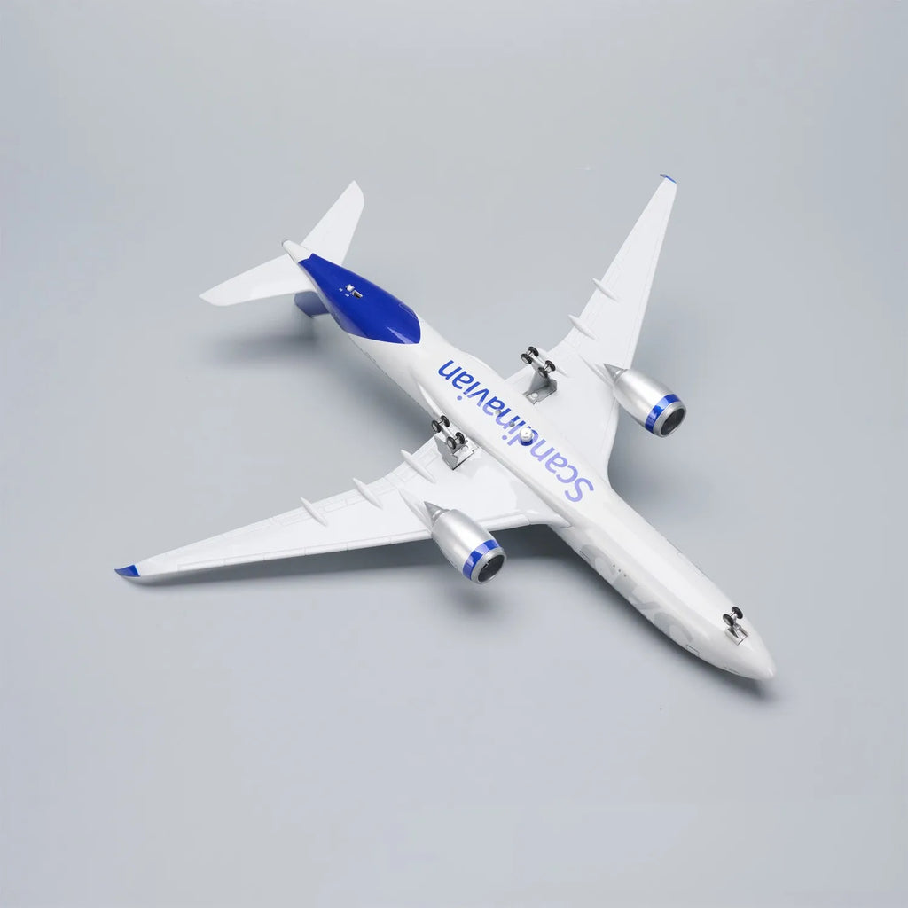 47cm Large Scale SAS A350 Airplane Model Resin Diecast Model plane with Landing Gear Wheel for Collections Display or Toy Gift