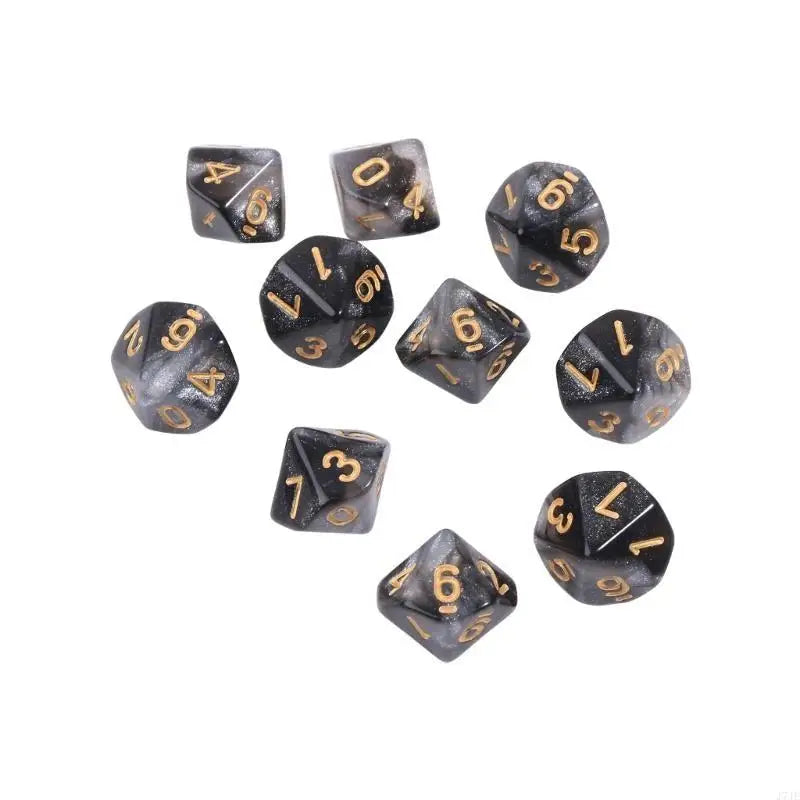 10pcs 10 Sided D10 Polyhedral for Table Games for Pub Club Games Supplies Table Games