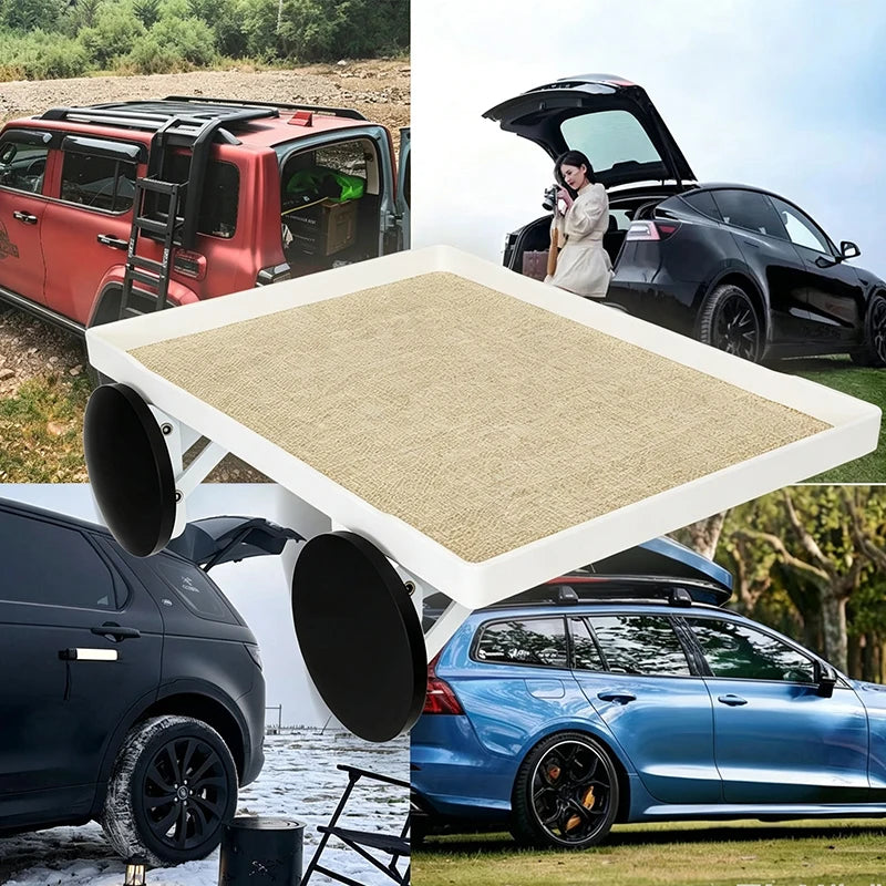 Foldable Magnetic Car Door Camping Tray Side Table Max Load 5kg Outdoor Travel Food Rack For Steel Body SUV Offroad Car
