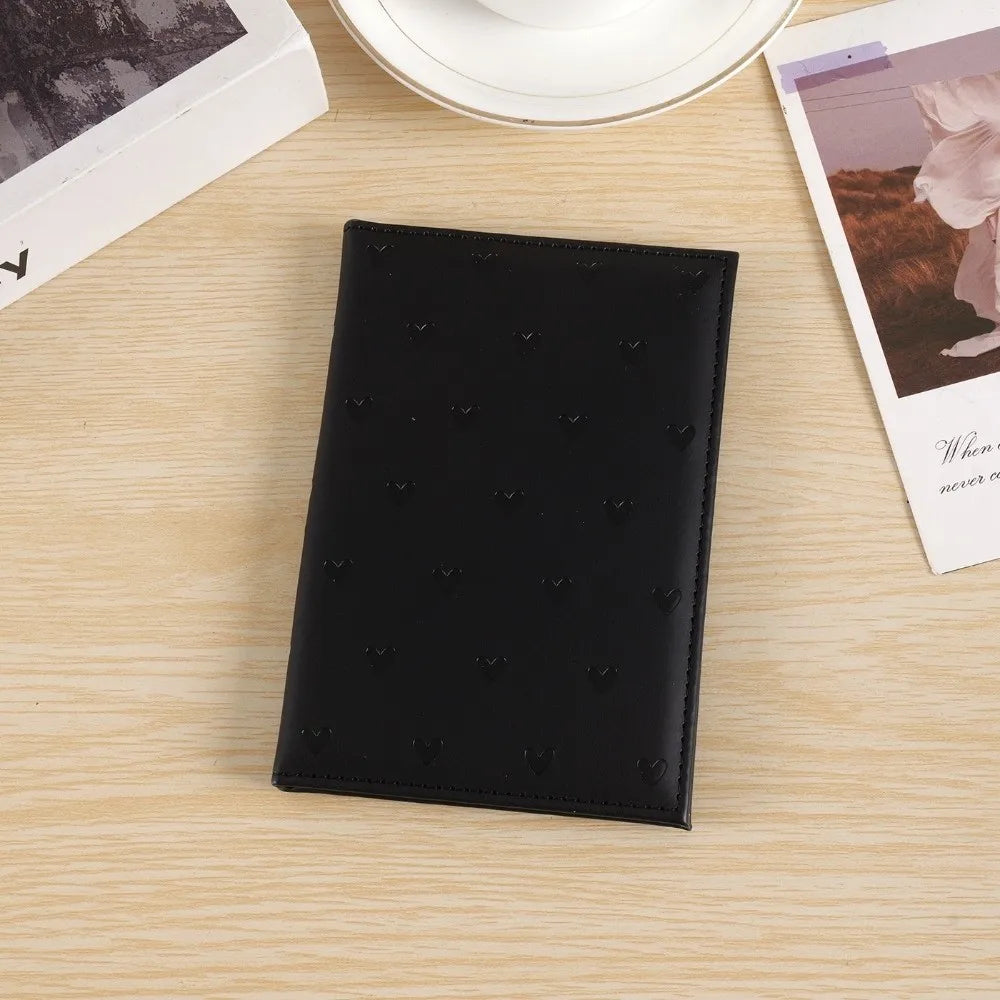 Luxury Love Printed Passport Protective Cover Portable Cute Travel Passport Case PU Leather Wallet Purse