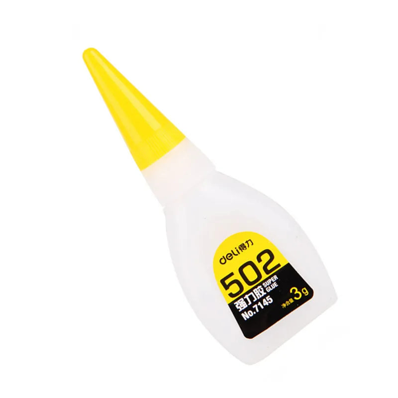 Deli Super Glue 502 Liquid Adhesive Fast Dry Strong Bond Plastic Toy Metal Wood Rubber Shoes Office School Supply Repair Tool