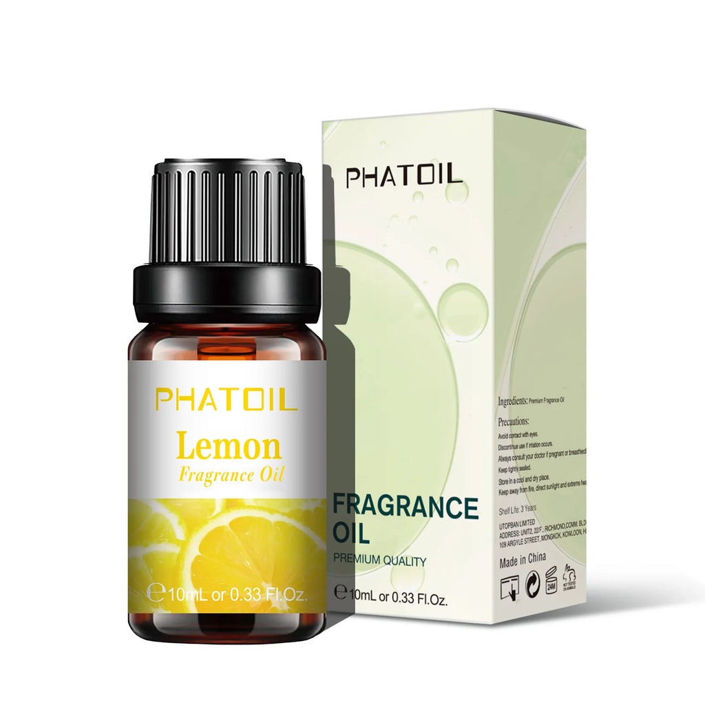 PHATOIL 1/2/6/10pcs 10ml Fruity Fragrance Oil For Aromatherapy Cherry Apple Strawberry Mango Coconut Lemon Fragrance Aroma Oils