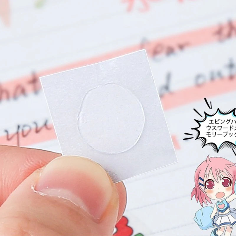Circular Dot Adhesive for Students Double-sided Adhesive Transparent High Viscosity No Trace Multifunctional Fixed Sticker