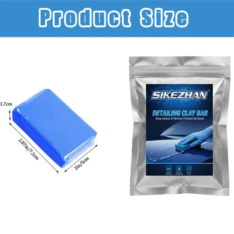 Auto Detailing Clay Bar SIKEZHAN Stain Remover Clay Block Cleans Iron Overspray For Car Motorcycle Paint Surface Restoration
