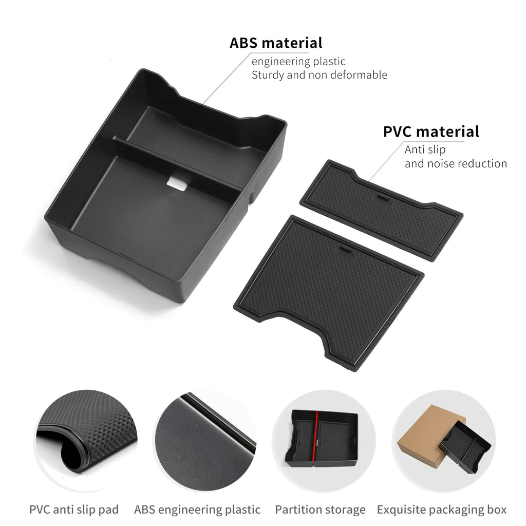 For Smart #5 Center Console Armrest Storage Box Smart5 Car Tray Organizers Accessories Tidying Black