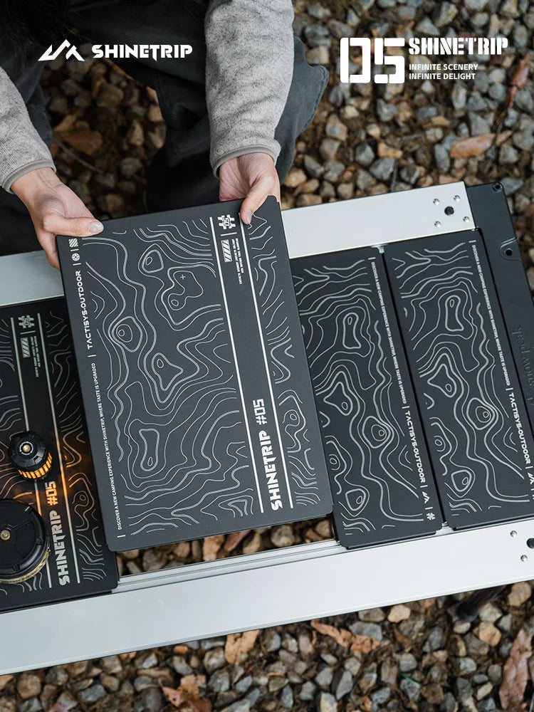 ShineTrip Stainless Steel IGT Modular Insert Panel—DIY Tactical-Style Expansion With Ambient Appeal