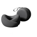 Slow Rebound U-shaped Neck Pillow Durable Foldable Hooded Neckrest Pad with Storage Box Non-Deformed Cervical Support Pillow