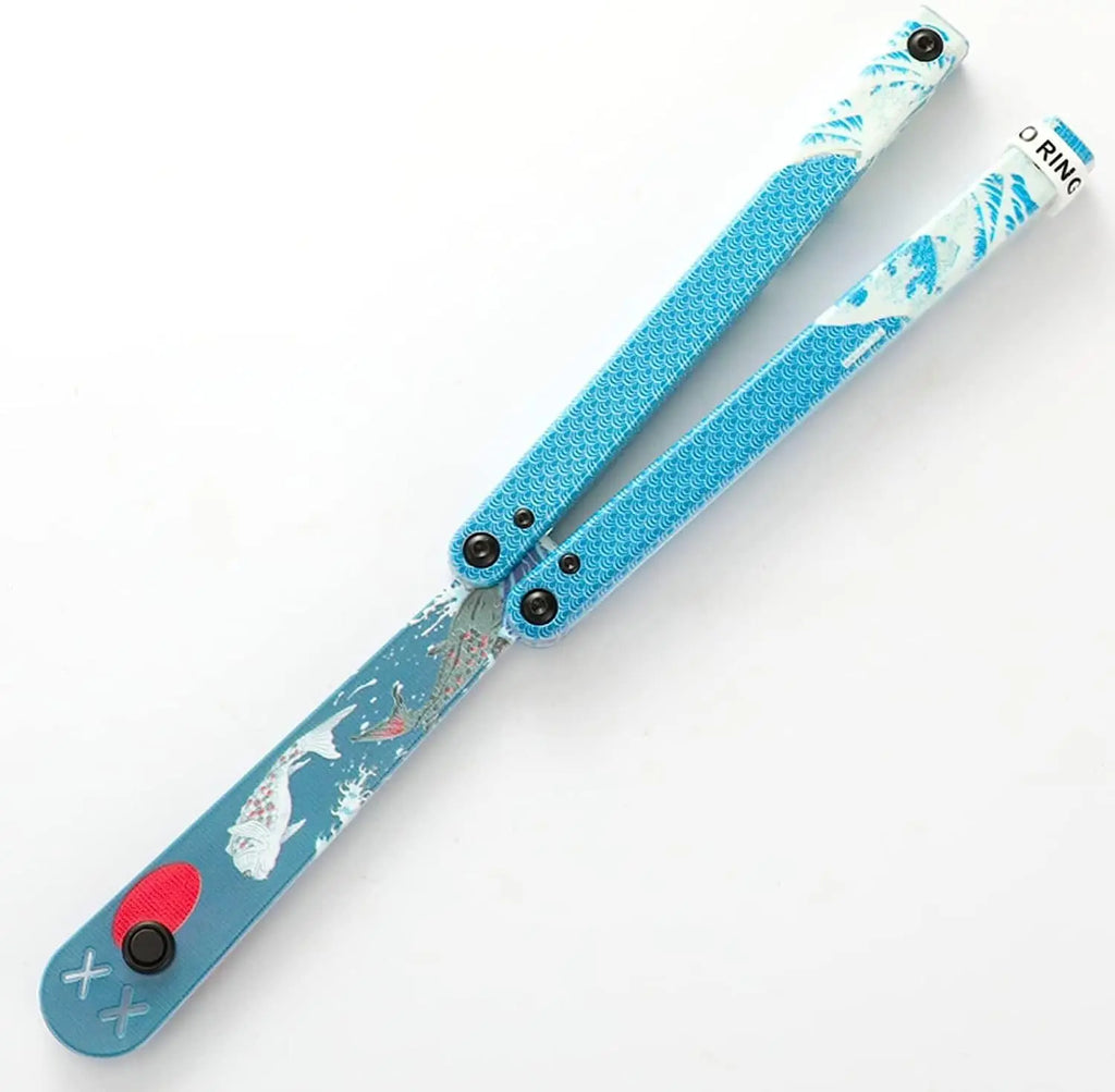 Practice Balisong Training Folding Flail Knife Outdoor Trainer Tanto Pocket No Sharp EDC Tools Fidget Knife Toy Outdoor Tools