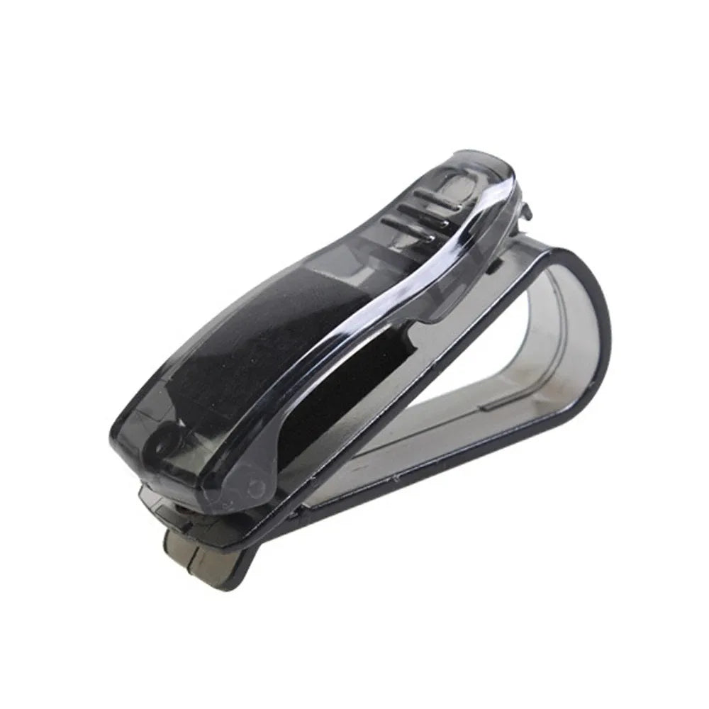 Magnetic Leather Eyeglass Clip Auto Sun Visor Glasses Storage Sunglasses Card Ticket Holder Stand Car Interior Accessories