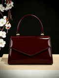 New vintage high-end evening bag with glossy texture, versatile handbag for all kinds of formal party dresses.