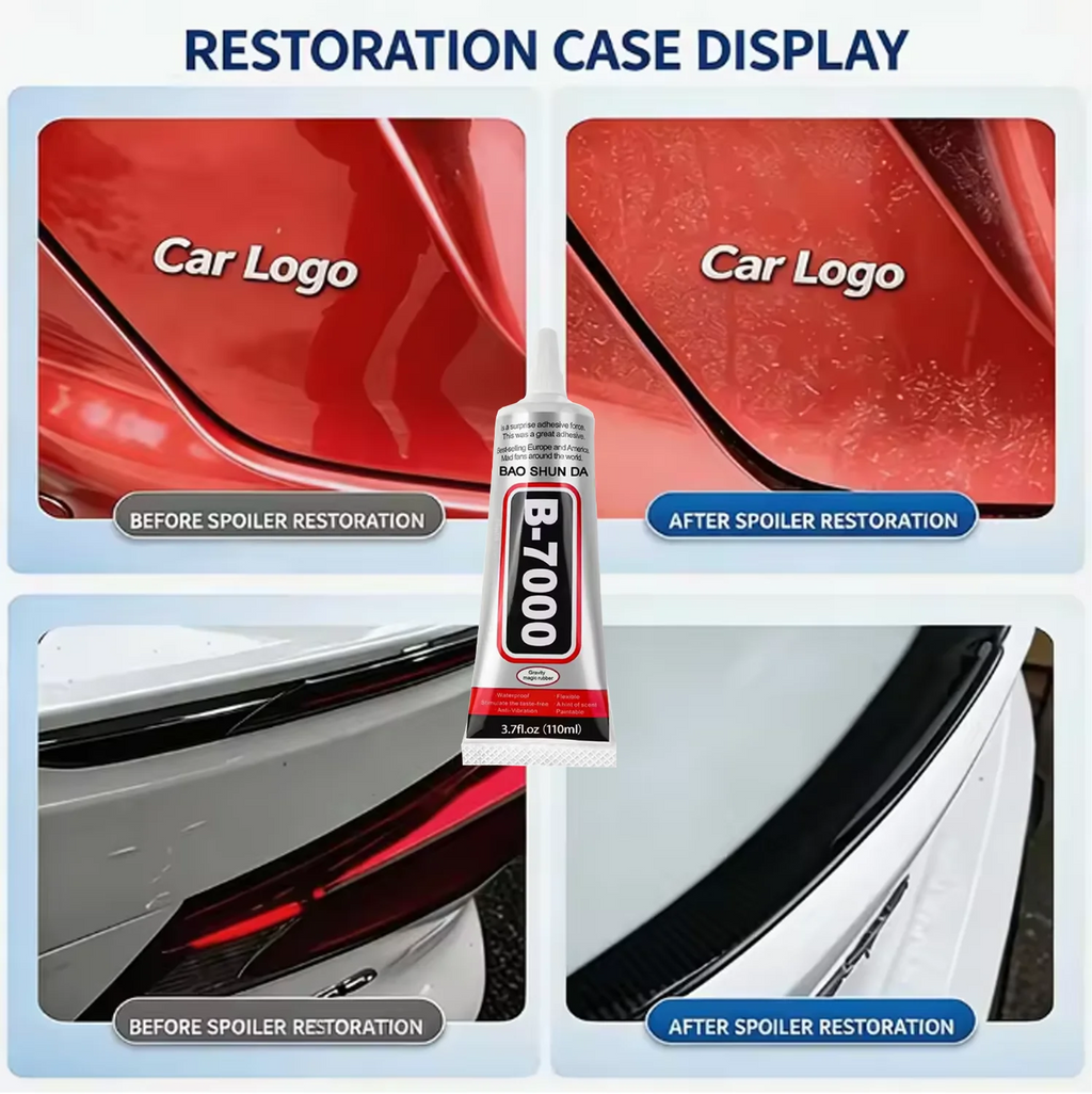 110ML 8PCS B7000 Car emblem adhesive,High Strength,Heat-Resistant,for car badges and body trim,effectively prevents Glue residue