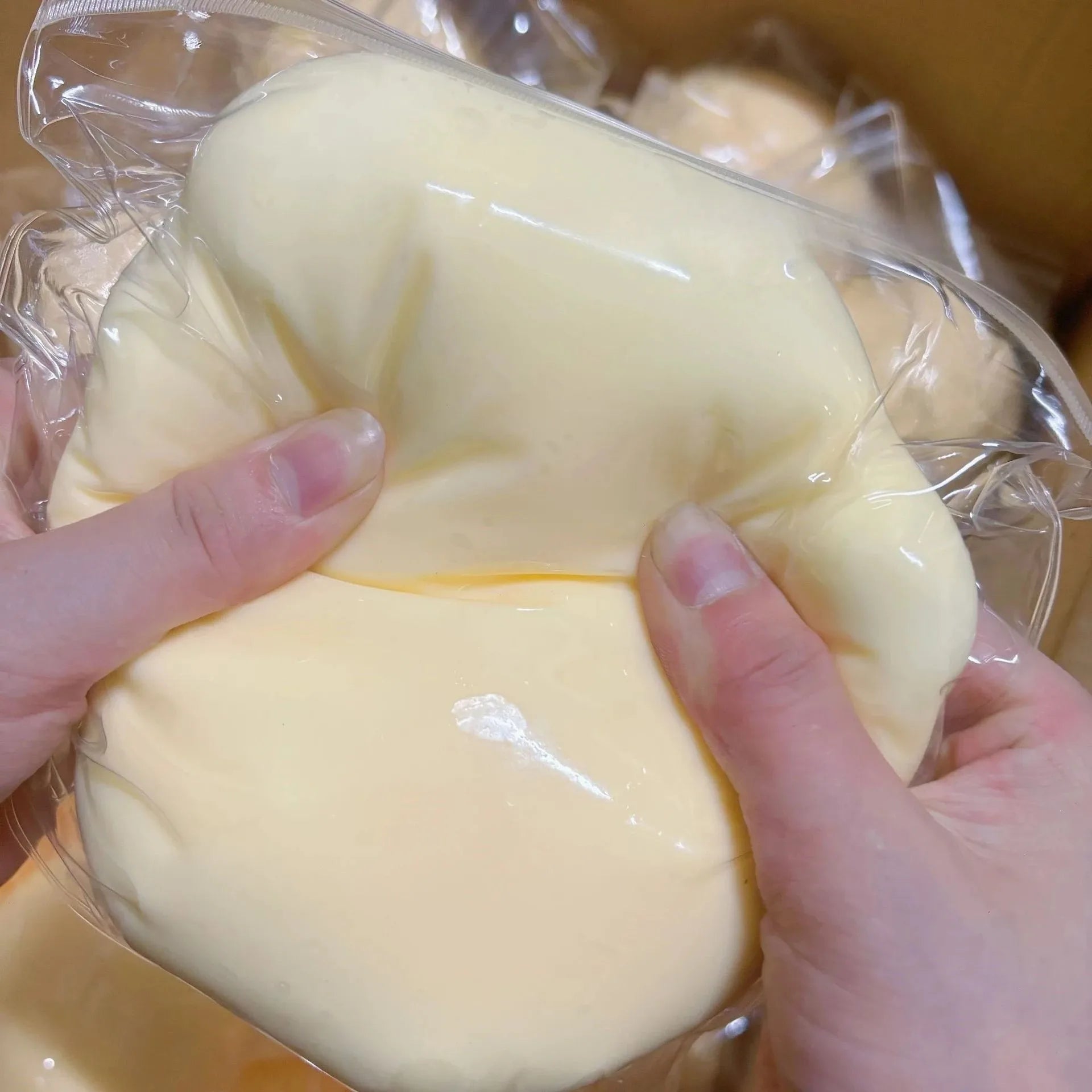 Simulated Squeeze Butter Stress-relieving-toys Squishy Fake Baozi Fun Pinch Uncompressed Fidget Toys Popular Children Favor Gift