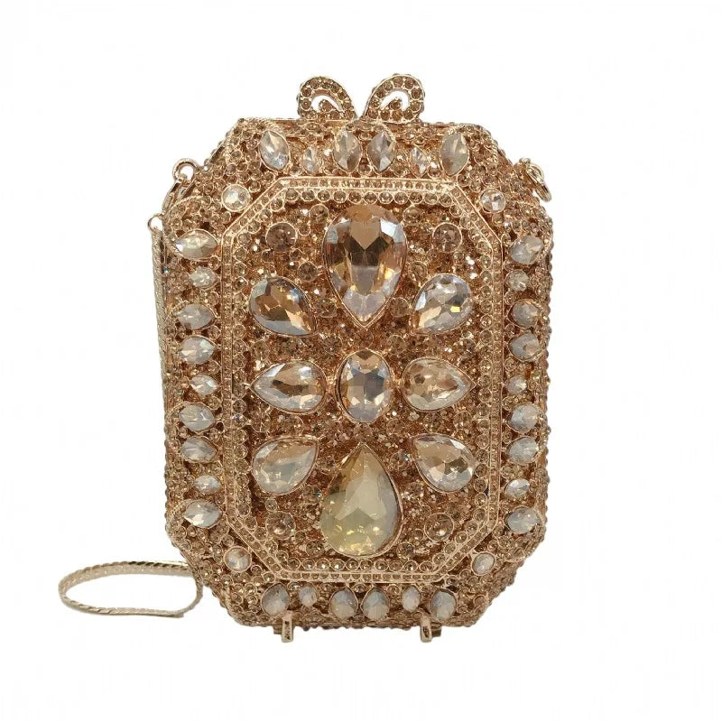Lady Crystal Designer Clutch Bags High Quality Women Stone Clutches Handbags Wedding Bridal Messenger Clutch Bag Purse