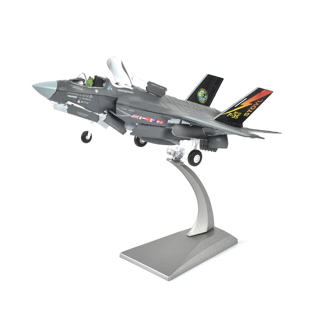 JASON TUTU 1/72 Scale Diecast Metal  F35B Fighter F-35 Lightning II Aircraft Model Plane GIFT