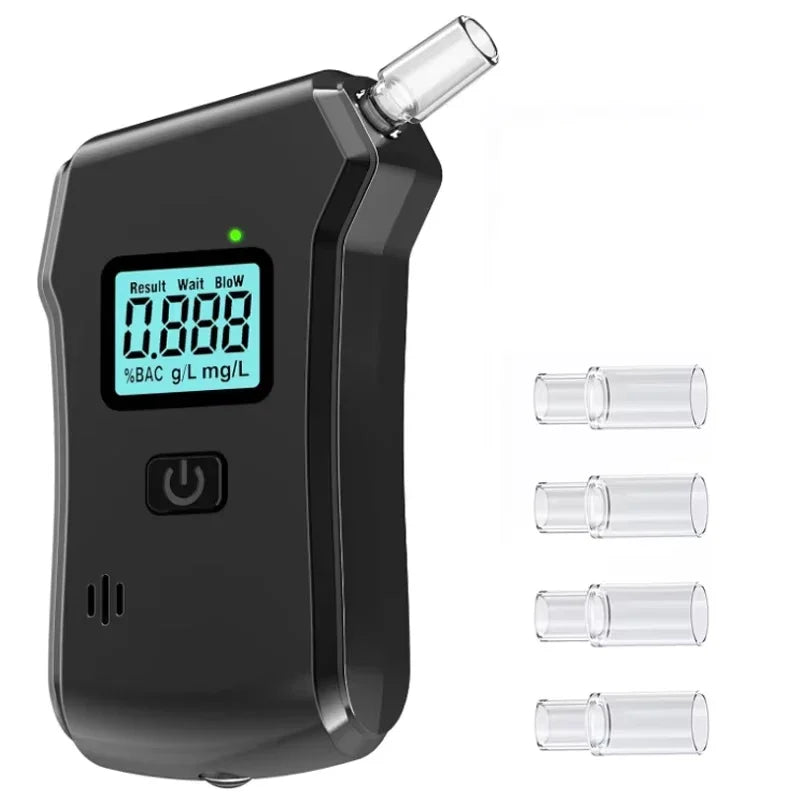 Upgraded Portable Alcohol Tester Professional Breathalyzer with LED Digital Display Accuracy Breathalyzer Diagnostic Tool