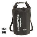 Outdoor PVC Dry Sack Bag Waterproof 10L 20L 30L Motorcycle Bag Shoulder Bag for Diving Swimming Hiking Driving Travel Kits