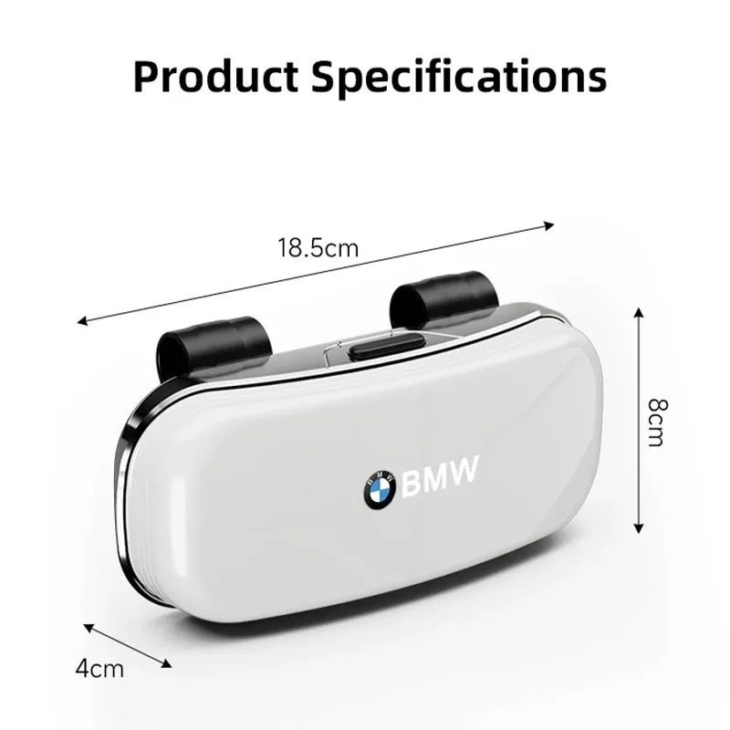 Car Visor Glasses Box Auto Sunglasses Storage Case Accessories For BMW G80 G06 G07 G42 G14 G15 G16 F82 F20 F21 F83 M2 / Stickers