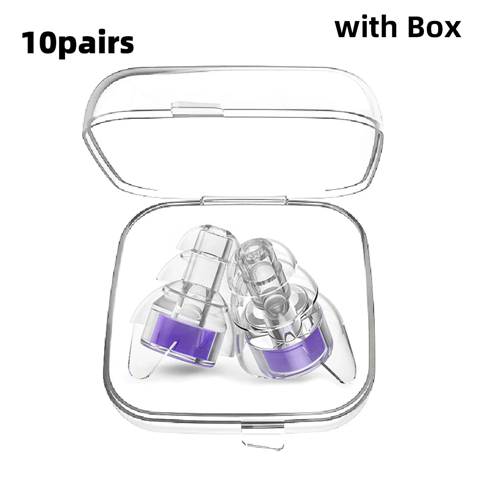 High Fidelity Concert Earplugs for Concerts Musicians，Earplugs for Noise Reduction，Ear Protection for Music Festivals