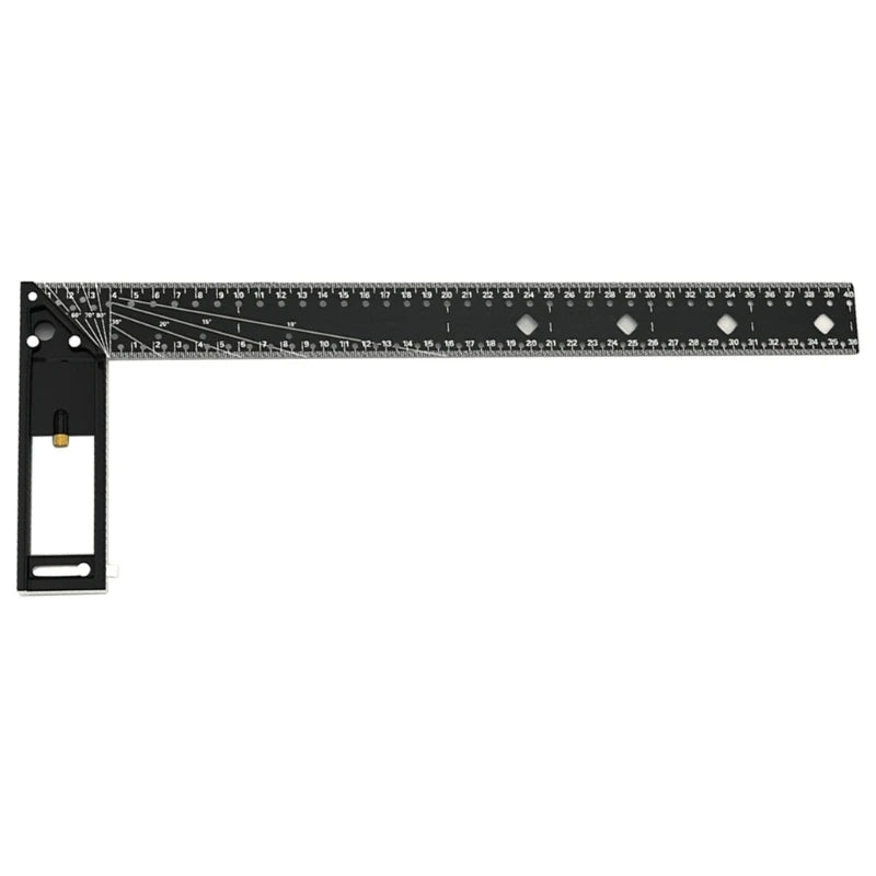 Carpenter Square Aluminum Right Ruler Angles 90 TurningRuler Woodworking Measuring Tool Gauges Angles Square