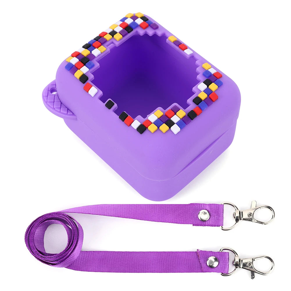 Silicone Carrying Case for Bitzee Interactive Toy Digital Pet Protective Cover with Lanyard Waterproof Shockproof Protective Cas