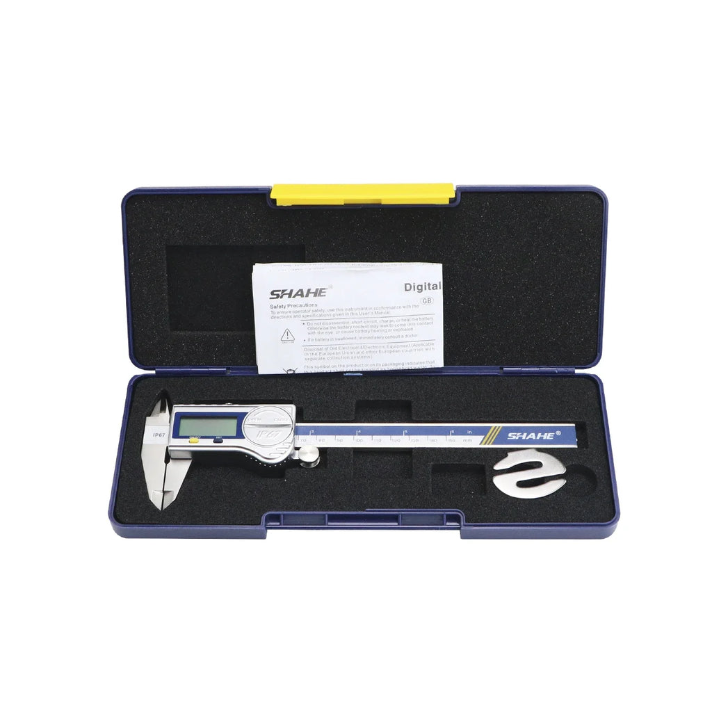 SHAHE Digital Caliper,Calipers Measuring Tool with IP67 Coolant/Water/Dust Proof,Large LCD Display,ABS, Inch/MM Conversion