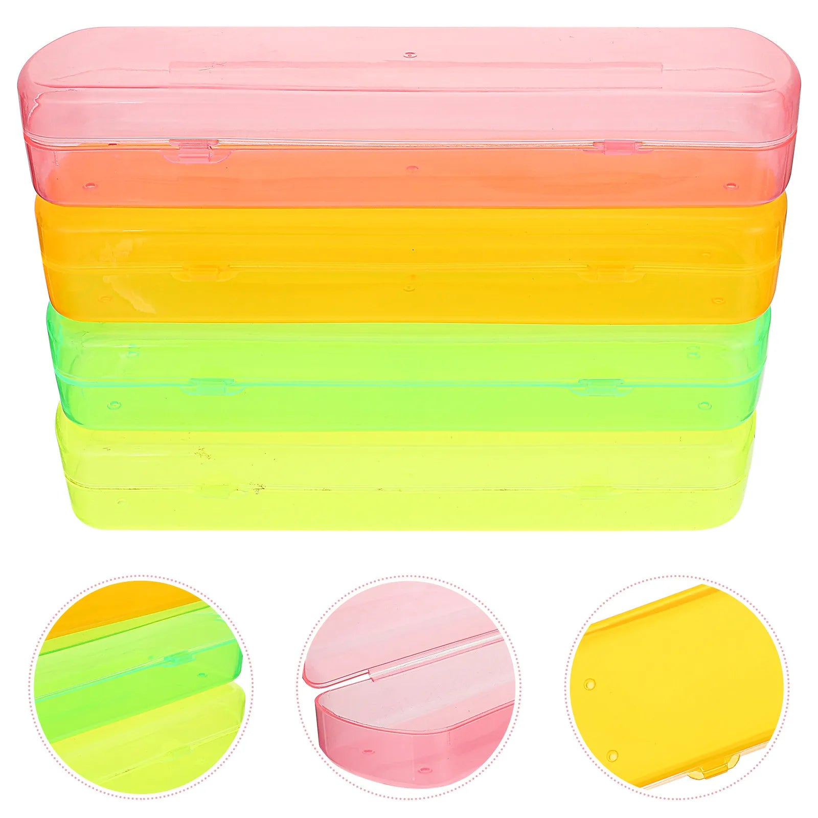 4Pcs Toothbrush Box Travel Portable Plastic Toothbrush Holder Airtight Organizer Storage Case for Business Camping