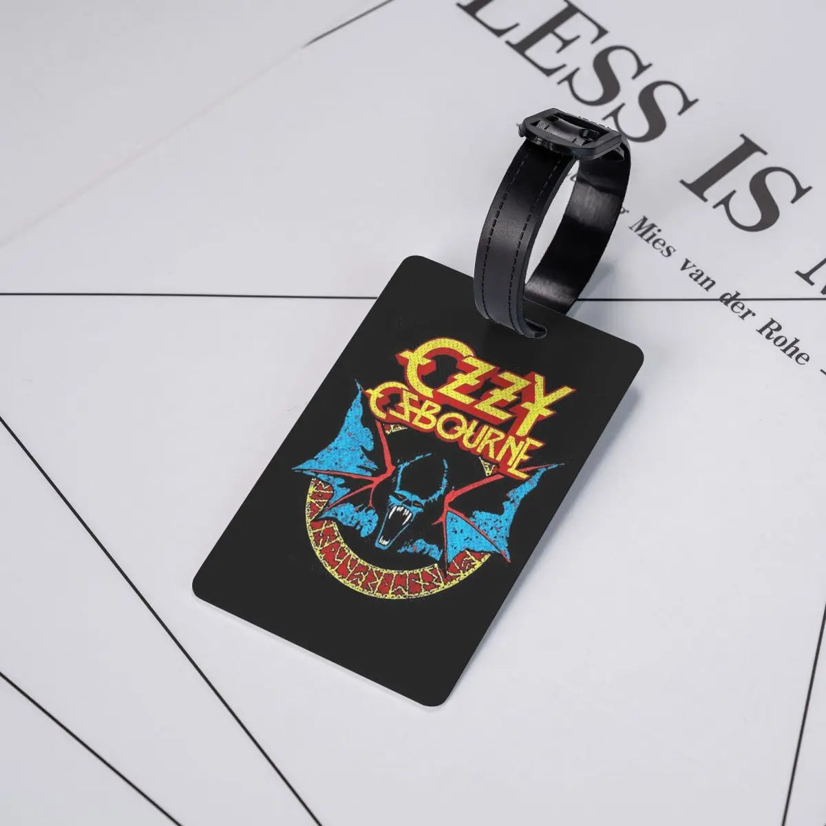 Ozzy Osbourne Rock Band Heavy Metal Luggage Tags Suitcase Accessories Travel Baggage Boarding Tag Label Holder ID Name Address
