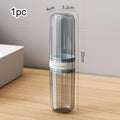 Portable Toothbrush Travel Kit with Mouthwash Cup & Clear Storage Case - Essential for On-the-Go Oral Care, Travel Essentials